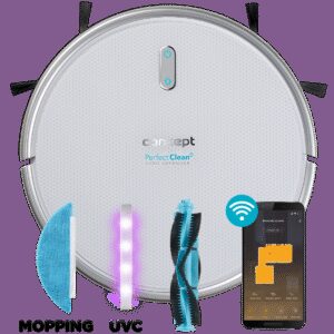 Concept VR2020 robotický vysavač s mopem 3 v 1 Perfect Clean Gyro Defender UVC